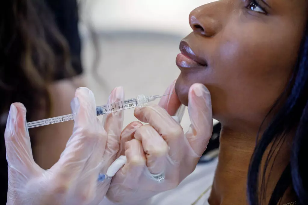 Dermal filler session